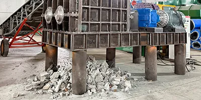 Construction Waste After Crushing
